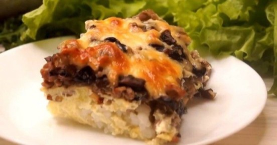 Запеканка с рисом и грибами: идеальное блюдо для семейного ужина