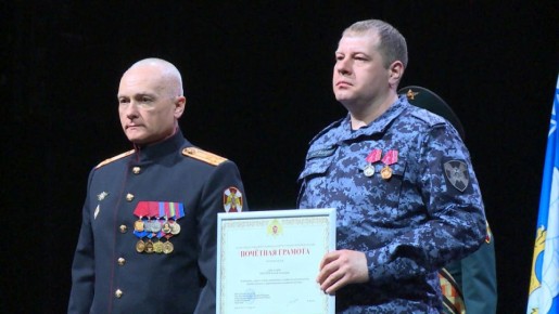 Сегодня в Пскове отметили 10-летие образования Росгвардии, а также 215-ю годовщину создания войск правопорядка