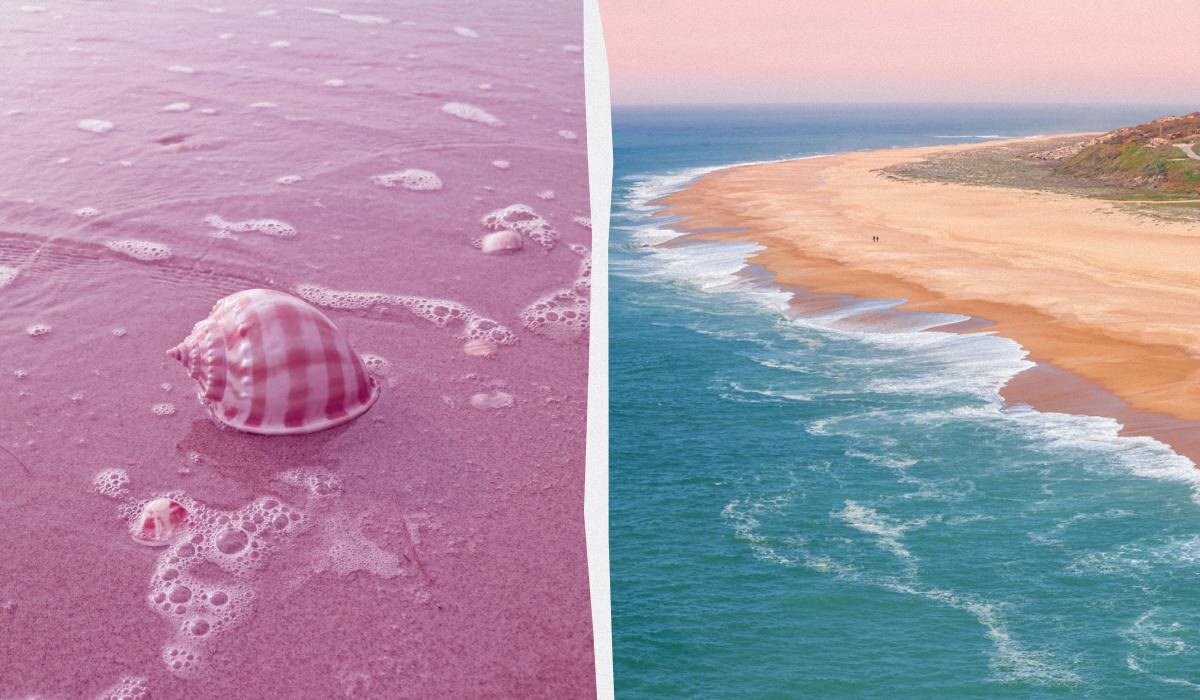 Фиолетовые пляжи: редкое природное чудо, которое стоит увидеть