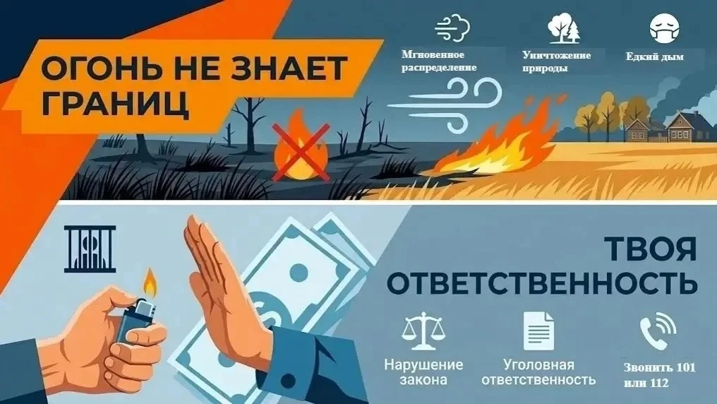 МЧС России предупреждает: весенний пал травы — это преступление, а не уборка МЧС России предупреждает: весенний пал травы — это преступление, а не уборка