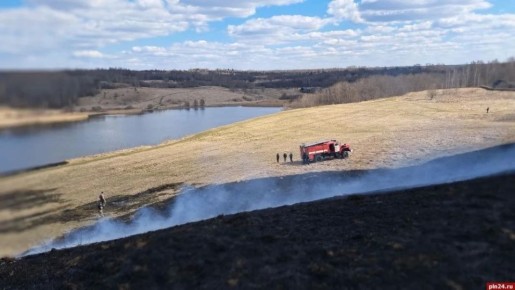 Причиной пожара у Труворова городища в Изборске мог стать поджог