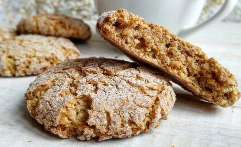 Хрустящее овсяное ПП печенье с лимоном | Без сахара, лактозы и глютена