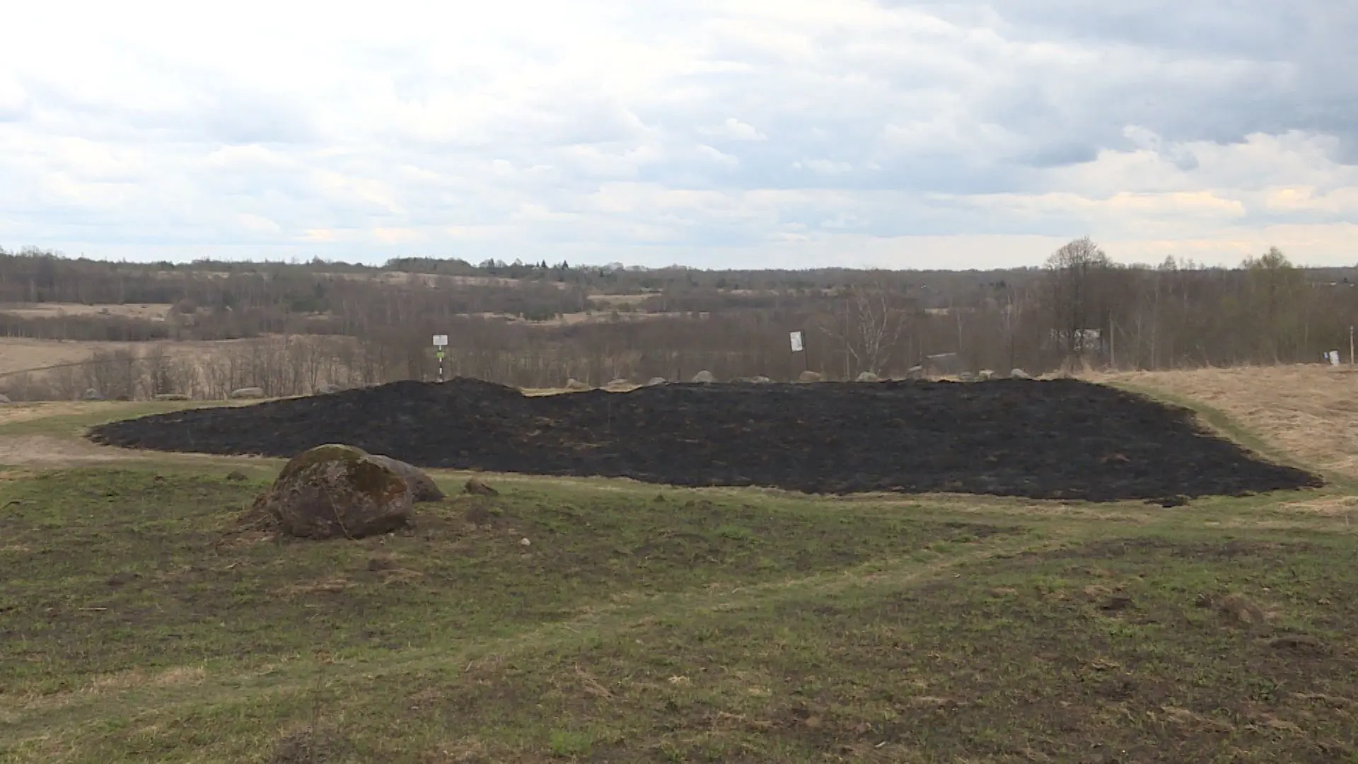 В Изборске ищут виновных в пале травы - выгорело 4 гектара В Изборске ищут виновных в пале травы - выгорело 4 гектара