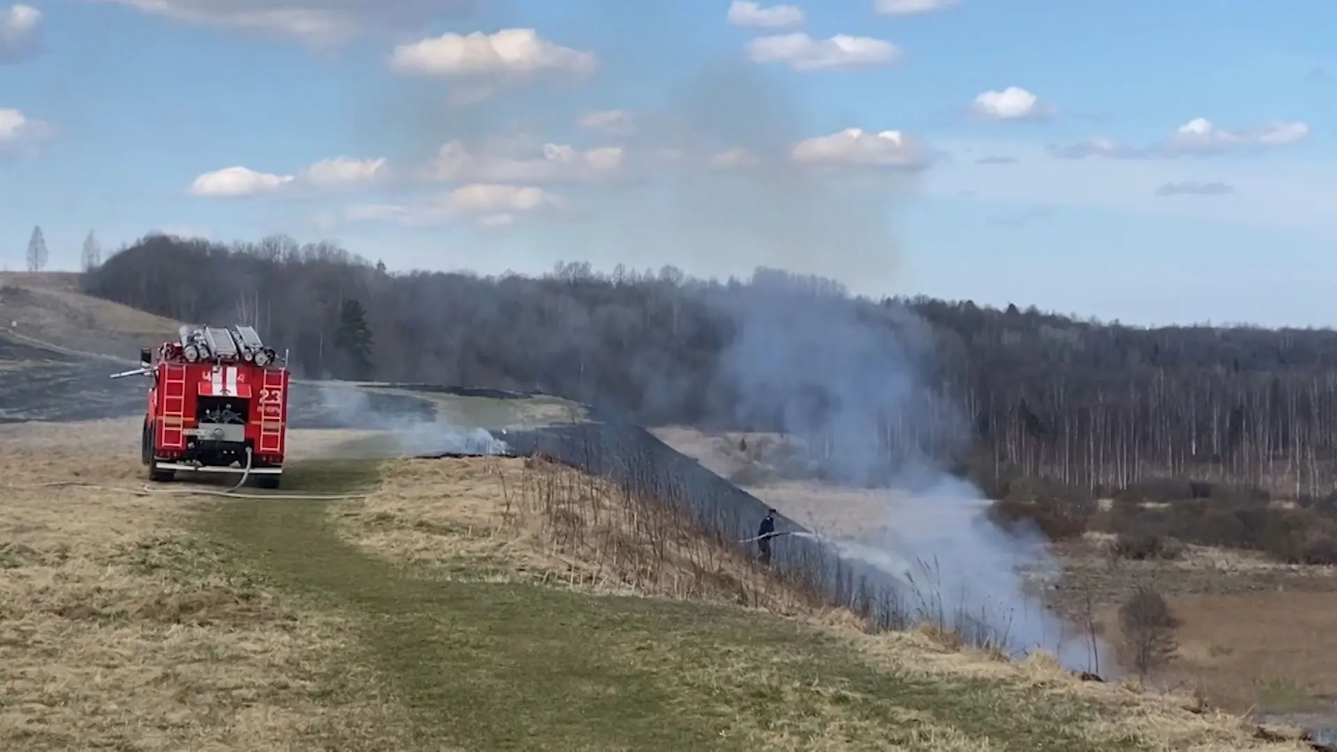 В Изборске ищут виновных в пале травы - выгорело 4 гектара В Изборске ищут виновных в пале травы - выгорело 4 гектара