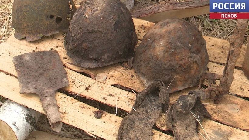 Поисковики подняли останки 103 красноармейцев в Псковском районе Поисковики подняли останки 103 красноармейцев в Псковском районе