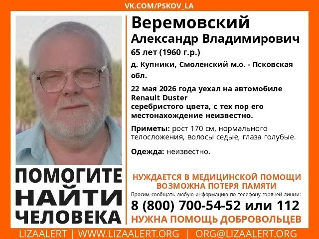 Найдена только машина: в Псковской области продолжаются поиски 65-летнего мужчины