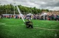 «Пожарный» дождь и водяную завесу устроили огнеборцы на «Машиностроителе»