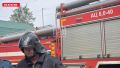 В Невеле, в переулке Лермонтова, произошло возгорание бани и хозяйственных построек