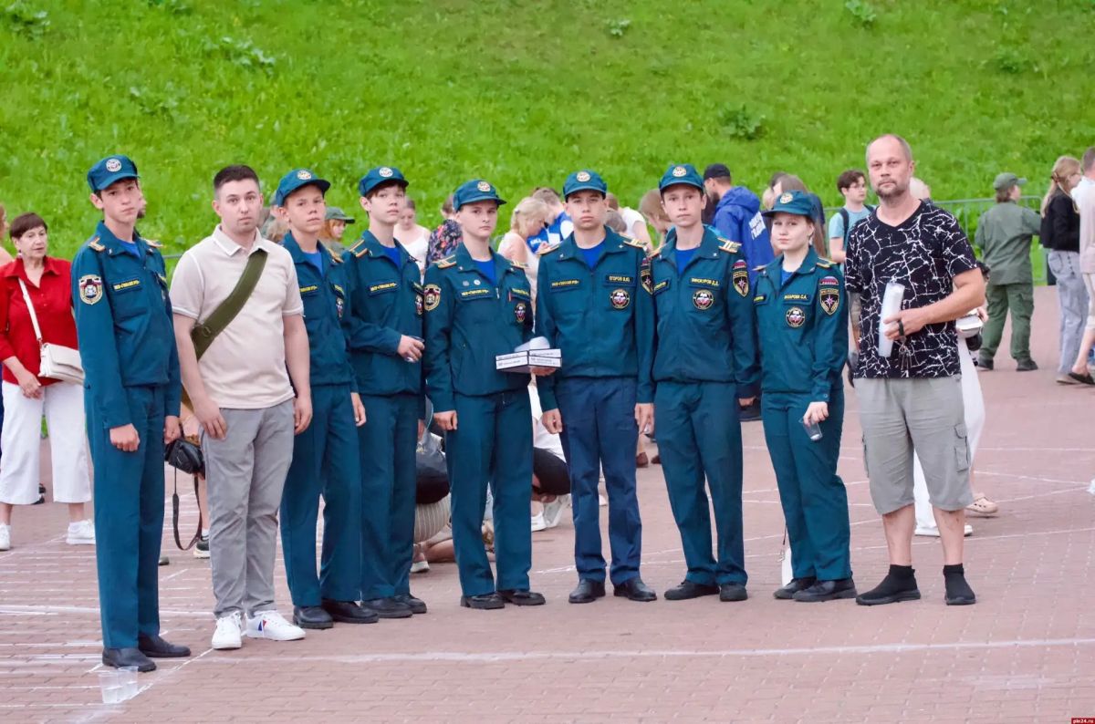 Акция «Огненные картины войны» состоялась в Пскове Акция «Огненные картины войны» состоялась в Пскове