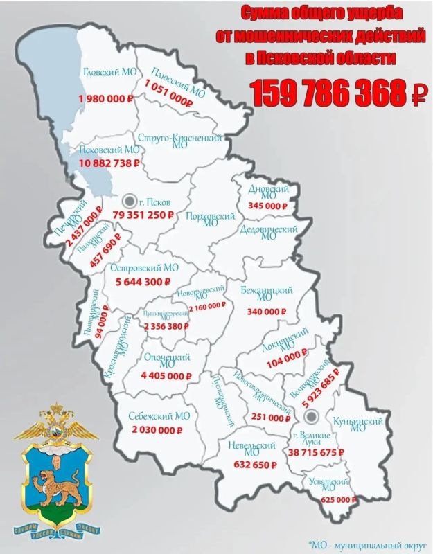 За первые шесть месяцев 2026 года в Псковской области от действий мошенников пострадали 236 человек