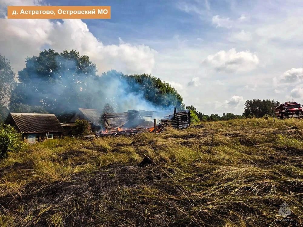 Курение и грозовой разряд привели к пожарам в Псковской области Курение и грозовой разряд привели к пожарам в Псковской области