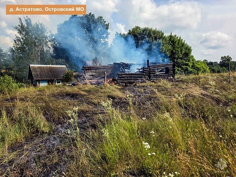 Курение и грозовой разряд привели к пожарам в Псковской области Курение и грозовой разряд привели к пожарам в Псковской области