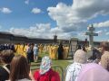 Торжественный молебен в День памяти святой равноапостольной княгини Ольги – небесной покровительницы Псковской земли прошёл на Вечевой площади Псковского кремля сегодня, 24 июля