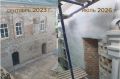 Скрытый столетиями фрагмент фасада церкви открыли в Псково-Печерском монастыре