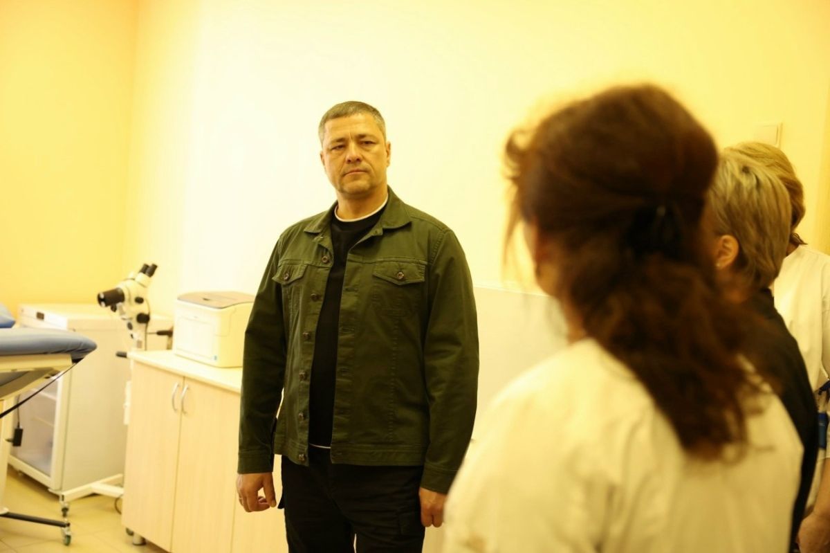 Женскую консультацию филиала «Стругокрасненский» Псковской межрайонной больницы на улице Северограничной, 28а осмотрел губернатор Псковской области Михаил Ведерников в рамках рабочего визита в муниципалитет сегодня, 12... Женскую консультацию филиала «Стругокрасненский» Псковской межрайонной больницы на улице Северограничной, 28а осмотрел губернатор Псковской области Михаил Ведерников в рамках рабочего визита в муниципалитет сегодня, 12...