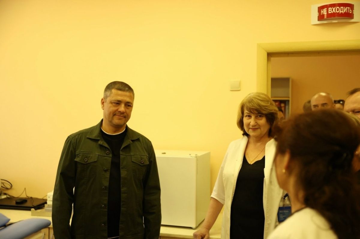 Женскую консультацию филиала «Стругокрасненский» Псковской межрайонной больницы на улице Северограничной, 28а осмотрел губернатор Псковской области Михаил Ведерников в рамках рабочего визита в муниципалитет сегодня, 12... Женскую консультацию филиала «Стругокрасненский» Псковской межрайонной больницы на улице Северограничной, 28а осмотрел губернатор Псковской области Михаил Ведерников в рамках рабочего визита в муниципалитет сегодня, 12...
