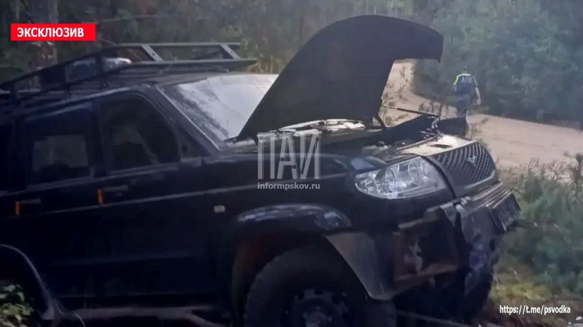 На автодороге Гдов – Островцы водитель автомобиля УАЗ «Патриот» не справился с управлением, съехал в кювет и врезался в дерево На автодороге Гдов – Островцы водитель автомобиля УАЗ «Патриот» не справился с управлением, съехал в кювет и врезался в дерево