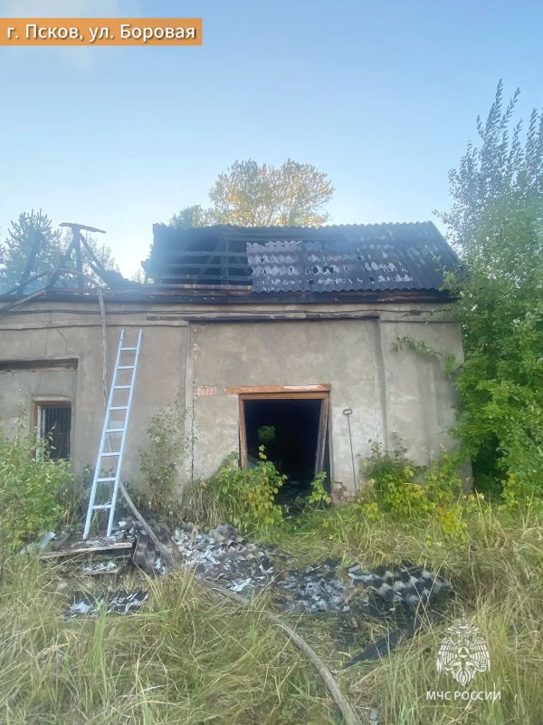 Дача, склад и грузовик горели в Псковской области