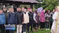 Под проливным дождём Красногородск встретил чудотворную Святогорскую Фёдоровскую икону Пресвятой Богородицы