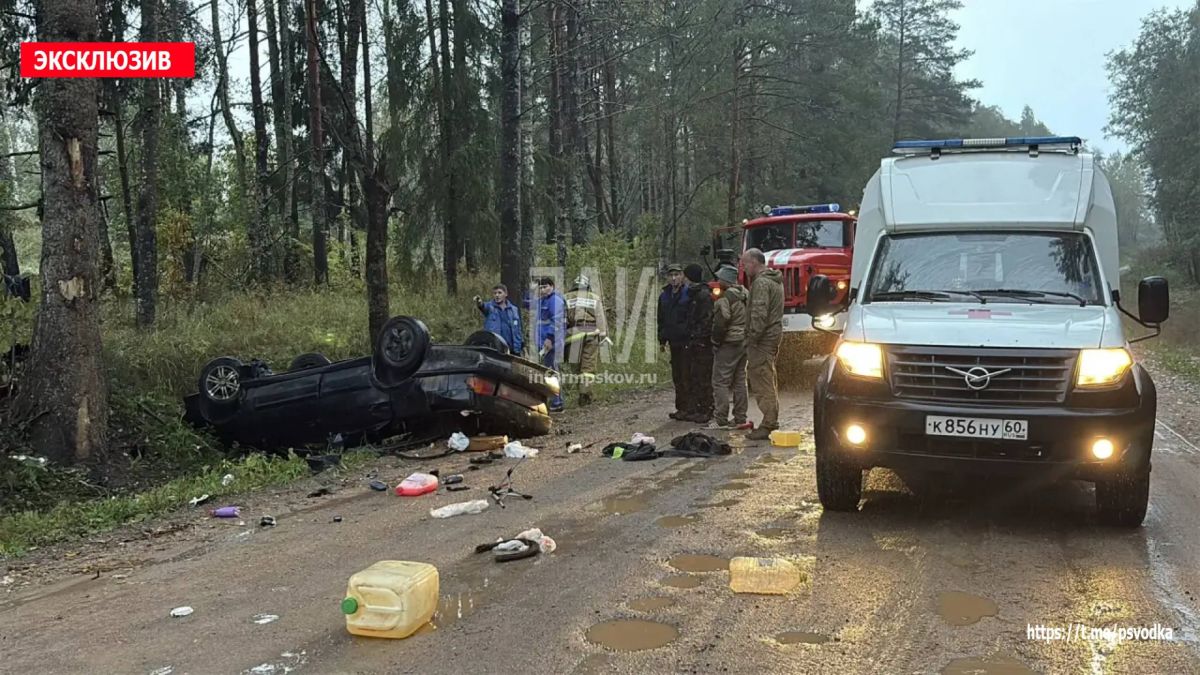 В Пустошкинском районе, за деревней Копылок, водитель автомобиля ВАЗ-2115 не справился с управлением и допустил опрокидывание В Пустошкинском районе, за деревней Копылок, водитель автомобиля ВАЗ-2115 не справился с управлением и допустил опрокидывание