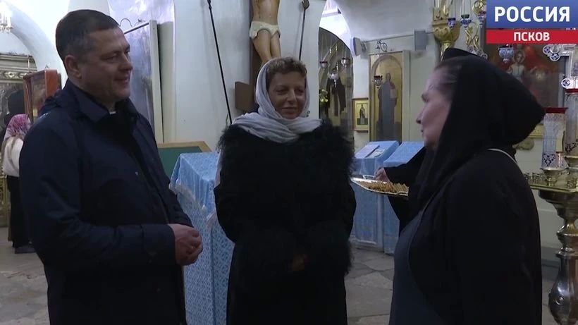 Симоньян и Ведерников побывали в Псково-Печерском монастыре