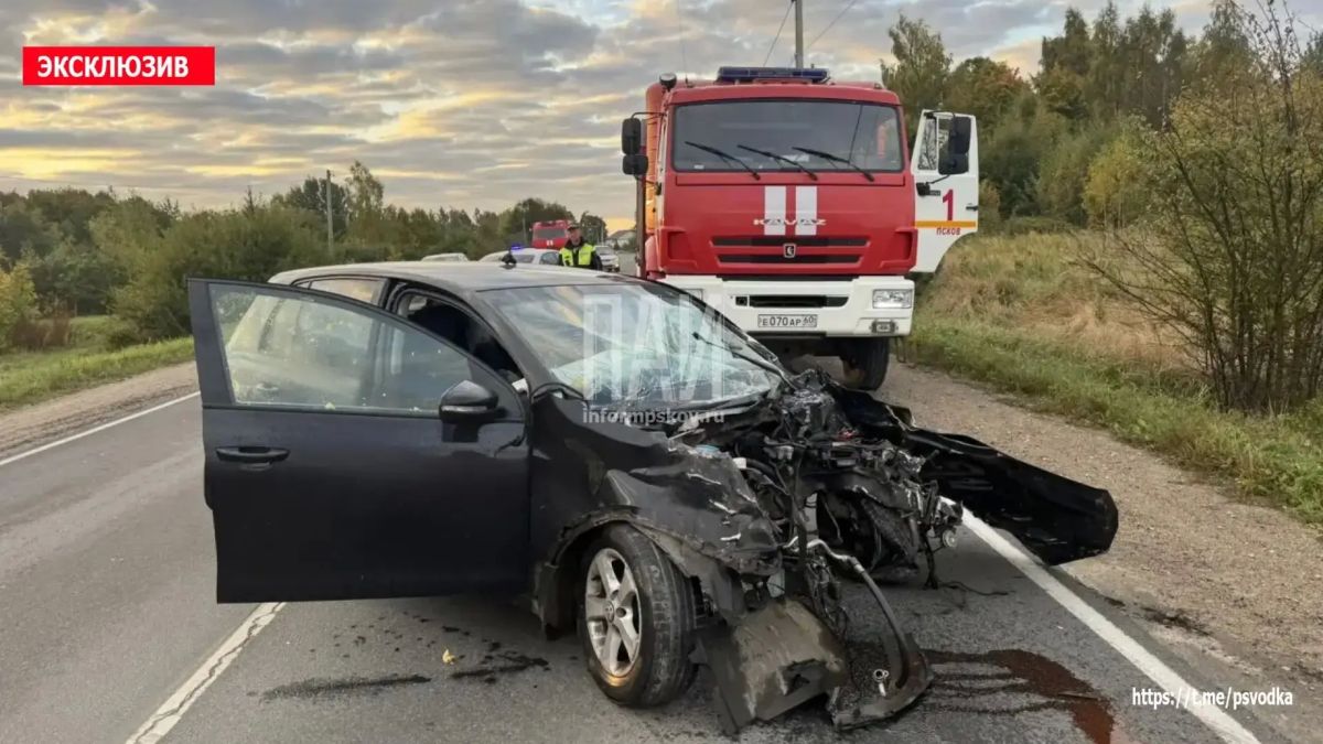 Тройное ДТП с пострадавшим произошло у деревни Логозовичи в Псковском районе Тройное ДТП с пострадавшим произошло у деревни Логозовичи в Псковском районе