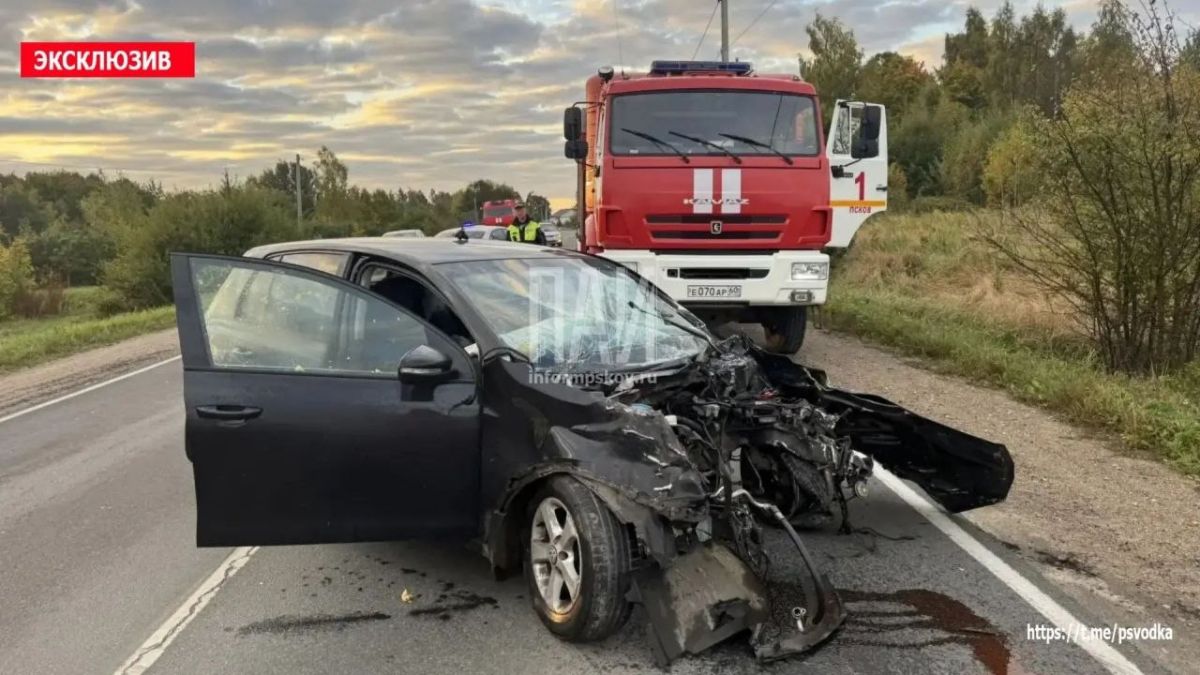 Тройное ДТП с пострадавшим произошло у деревни Логозовичи в Псковском районе Тройное ДТП с пострадавшим произошло у деревни Логозовичи в Псковском районе