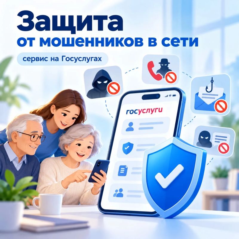 На Госуслугах появился сервис «Защита от мошенников в сети»