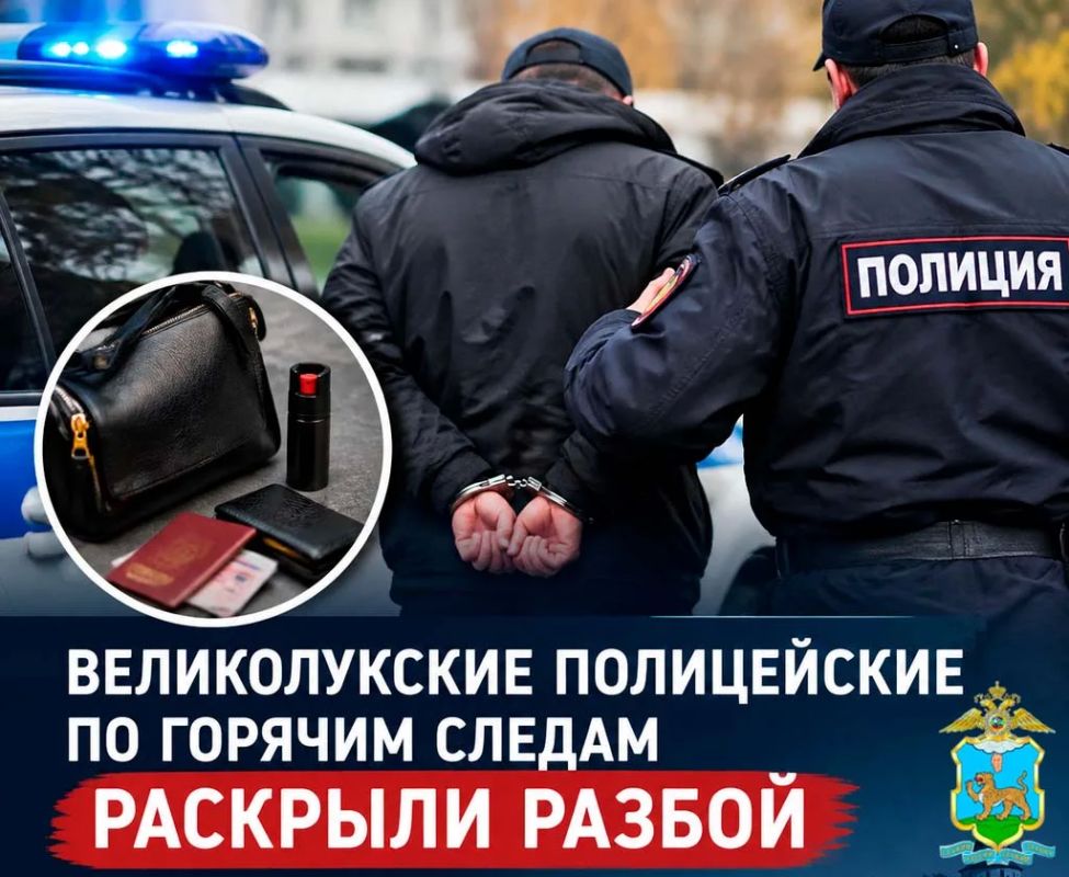 Великолукские полицейские по горячим следам раскрыли разбой