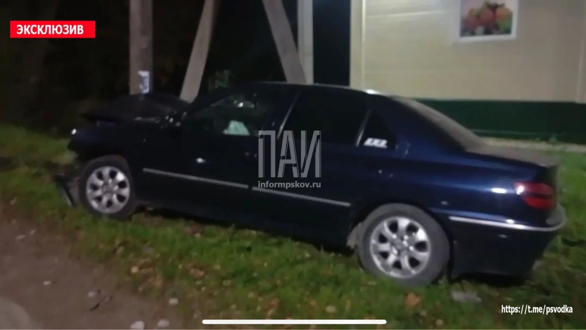 В Псковском районе, в деревне Похвальщина у дома 1в, водитель автомобиля, по предварительным данным, находившийся в состоянии алкогольного опьянения, совершил наезд на пешехода и столкновение с опорой ЛЭП В Псковском районе, в деревне Похвальщина у дома 1в, водитель автомобиля, по предварительным данным, находившийся в состоянии алкогольного опьянения, совершил наезд на пешехода и столкновение с опорой ЛЭП