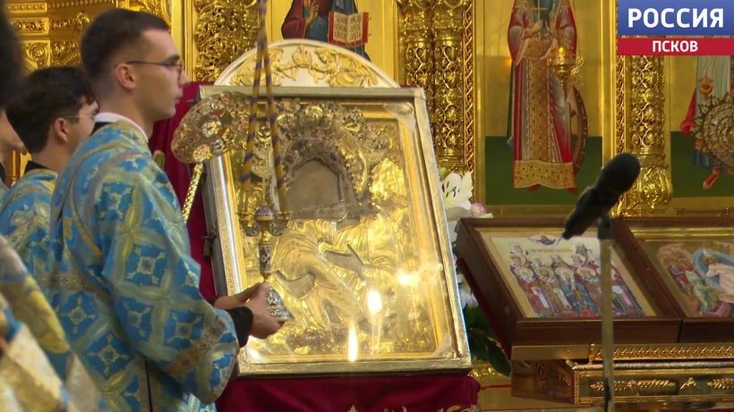 Чудотворная икона "Умиление" из Псково-Печерского монастыря прибыла на Кубань Чудотворная икона "Умиление" из Псково-Печерского монастыря прибыла на Кубань